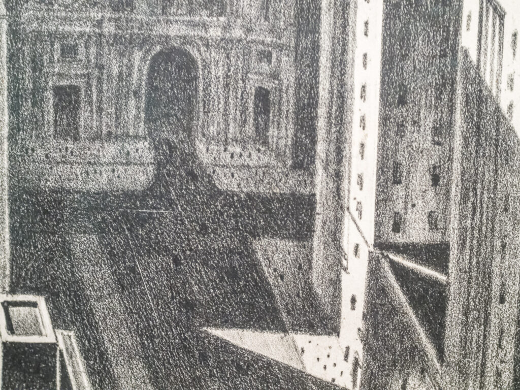 Excerpt from View of New York  by Armin Landeck, 1932